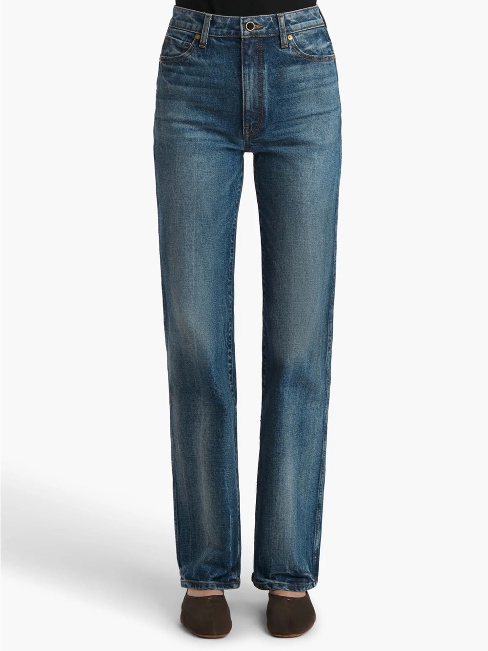 KHAITE Danielle Straight-Leg Jeans